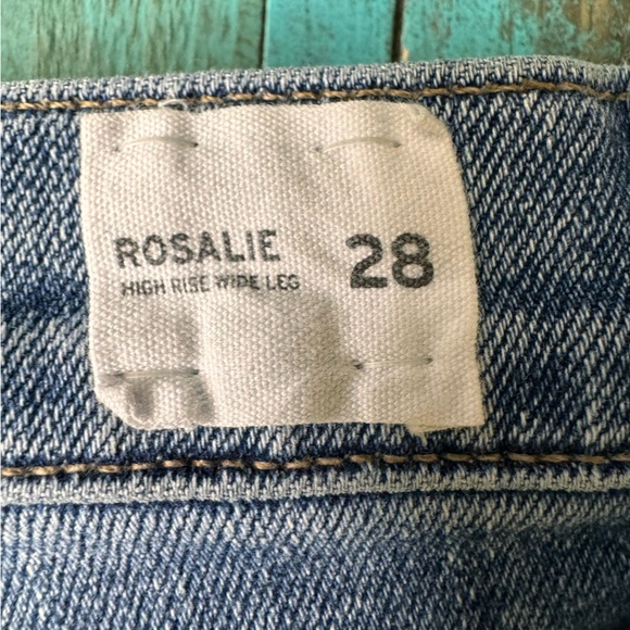 Hudson Rosalie High Rise Wide Leg Jeans Size 28 - Picture 13 of 16